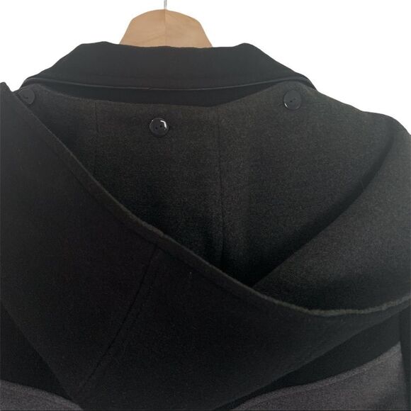 NICCOLINI Beautiful! Button Down Black Grey Coat - Picture 8 of 12